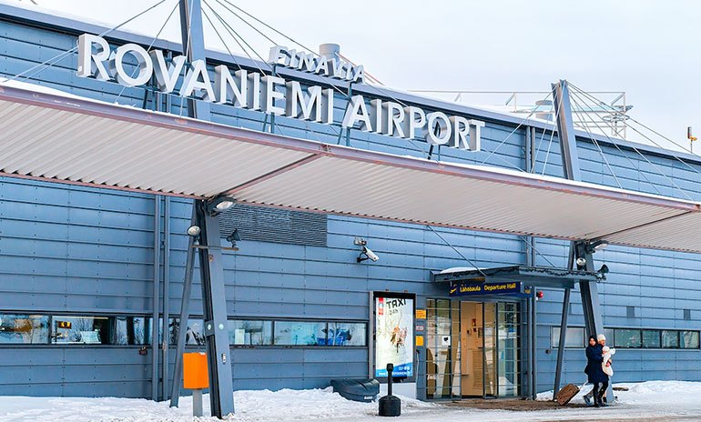 Aeropuerto de Rovaniemi en Laponia