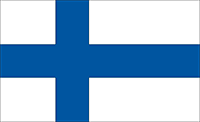 La bandera nacional de Finlandia