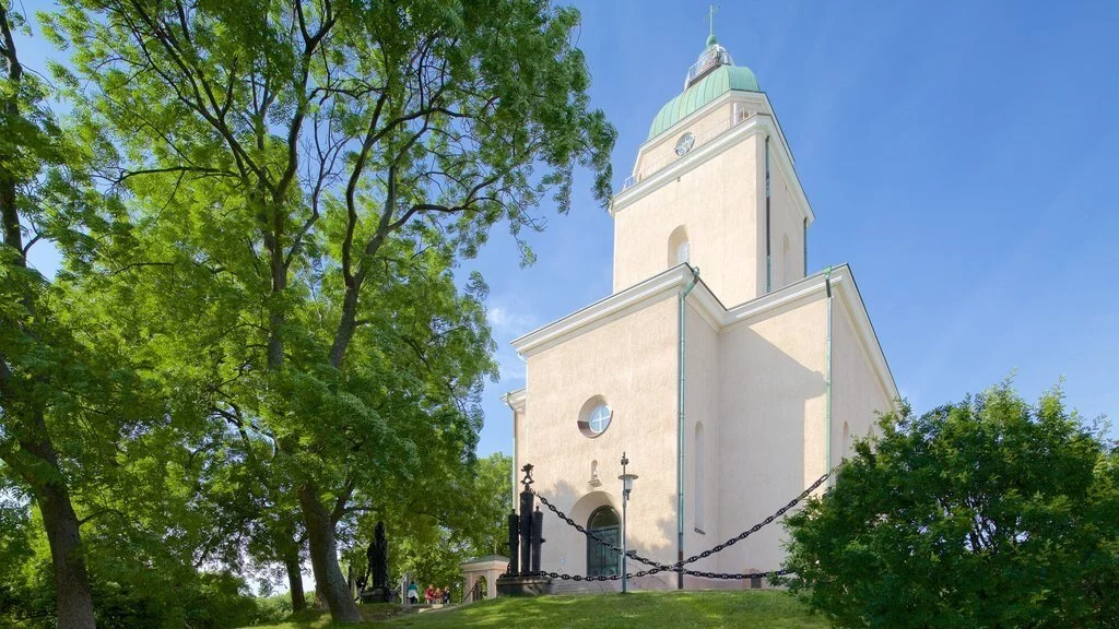 Iglesia localizada en Suomenlinna
