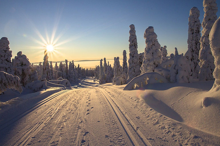 Lapland landscape in Finland