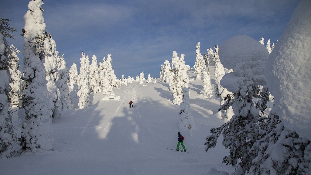 Ski slope in Lapland