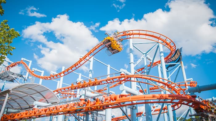 Trombi roller coaster at Särkänniemi, Tampere